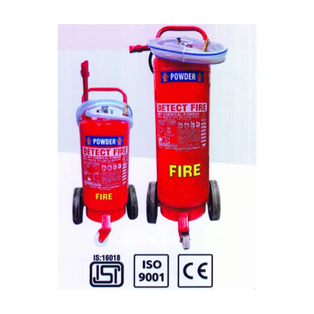 Trolley Mounted High Capacity Extinguishers Abc/bc Dry Powder Type