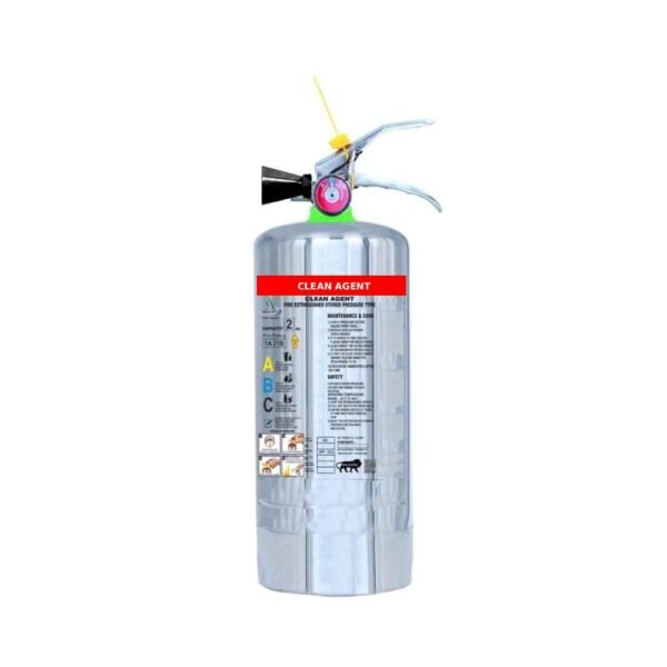 Clean Agent  Fire Extinguisher Stainless Steel